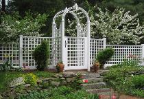 LaFayette Garden Arbor & Trellis Garden Fence